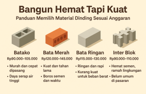 Bangun Hemat Tapi Kuat: Panduan Memilih Material Dinding Sesuai Anggaran Bangun Hemat Tapi Kuat: Panduan Memilih Material Dinding Sesuai Anggaran
