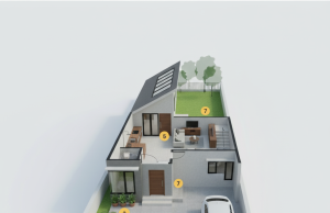 Compact Trapezium House: Solusi Hunian Tropis Modern untuk Lahan Tidak Simetris Compact Trapezium House: Solusi Hunian Tropis Modern untuk Lahan Tidak Simetris