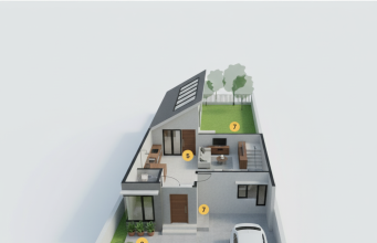 Compact Trapezium House: Solusi Hunian Tropis Modern untuk Lahan Tidak Simetris Compact Trapezium House: Solusi Hunian Tropis Modern untuk Lahan Tidak Simetris