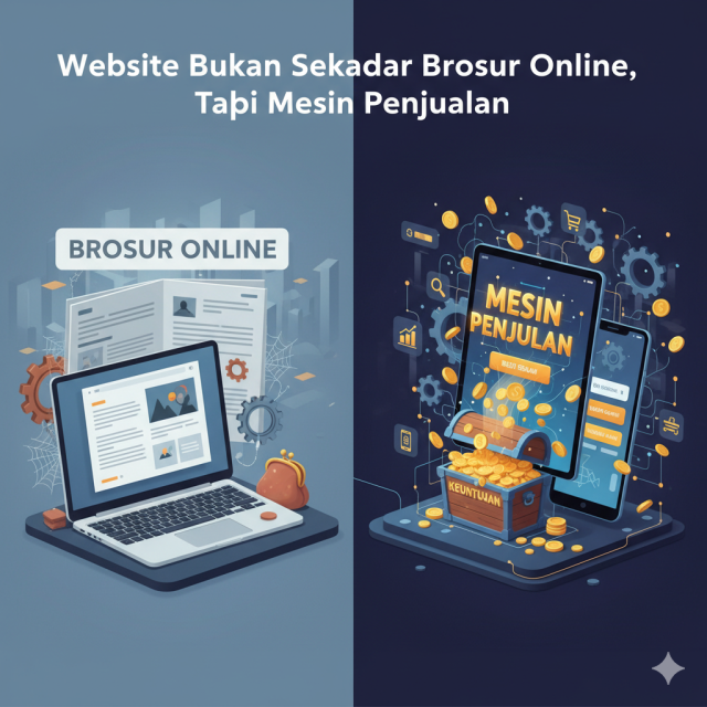 Website Bukan Sekadar Brosur Online, Tapi Mesin Penjualan Website Bukan Sekadar Brosur Online, Tapi Mesin Penjualan