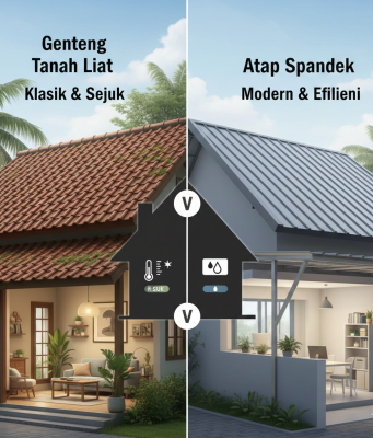 Genteng vs Spandek: Memilih Atap Rumah yang Tepat antara Kenyamanan dan Efisiensi