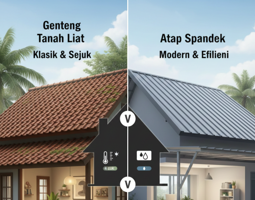 Genteng vs Spandek: Memilih Atap Rumah yang Tepat antara Kenyamanan dan Efisiensi