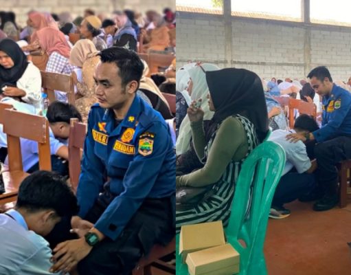 Viral Petugas Damkar di Ciamis Temani Siswa Ambil Rapor, Ceritakan Jerih Payah sang Anak Tanpa Bantuan Orang Tua